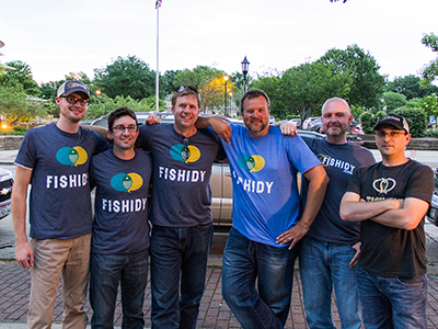 A photo of the Fishidy team